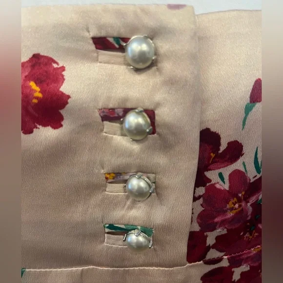 Dolce & Gabbana Silk Floral Midi Dress, Authentic, Pink & Green IT 40/US 4 *read - Picture 11 of 15